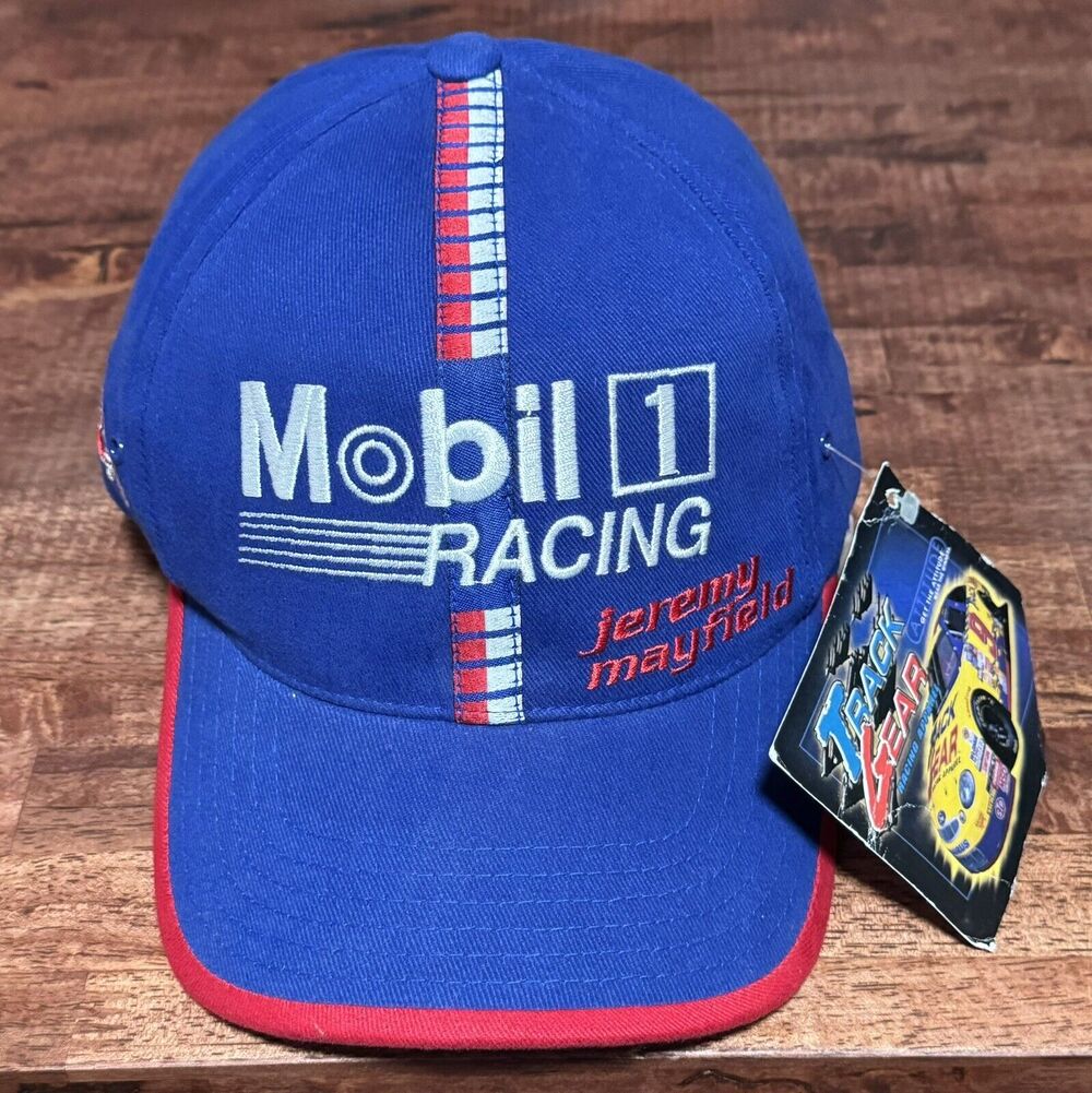 NWT Jeremy Mayfield #12 Mobil Racing Adjustable Hat